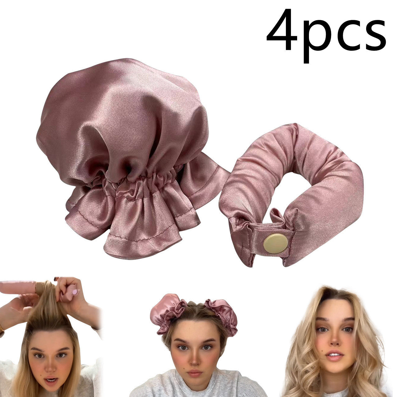 New Heatless Curl Stick With Cloth Cover Cute Ball Head Hair Curler Headband Hair Rollers Wave Form Curling Rod Hair Style Tools Gadgets New Heatless Curl Stick With Cloth Cover Cute Ball Head Hair Curler Headband Hair Rollers Wave Form Curling Rod Hair Style Tools Gadgets